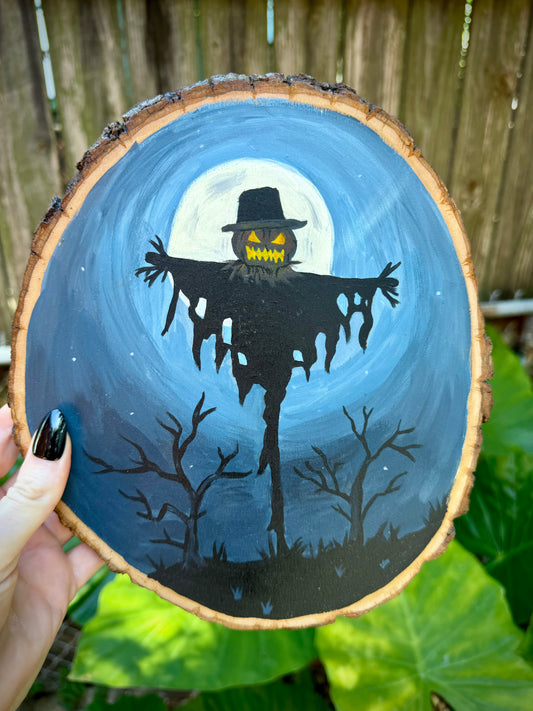 Scarecrow Wood Slice